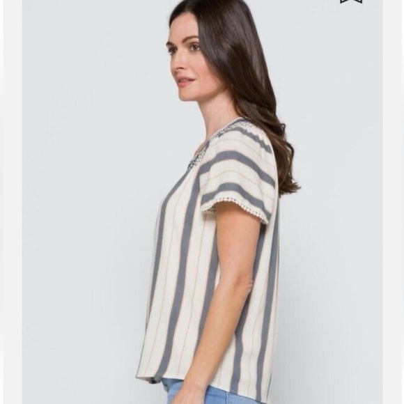 DANIEL RAINN Mallory Embroidered Boho Top - Picture 2 of 10